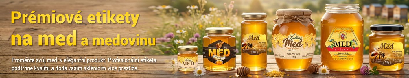 Etikety na med