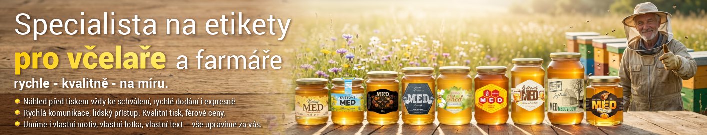 Etikety na med pro včelaře