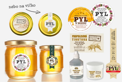 Etikety na pyl a propolis