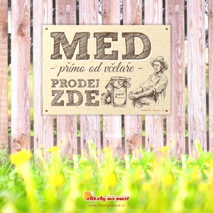 Cedule prodej medu - 300x210mm - CDM 14