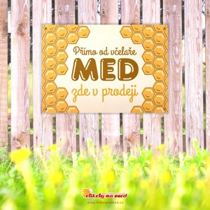 Cedule prodej medu - 300x210mm - CDM 23