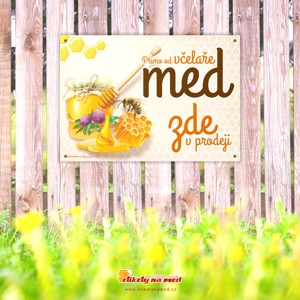 Cedule prodej medu - 300x210mm - CDM 25