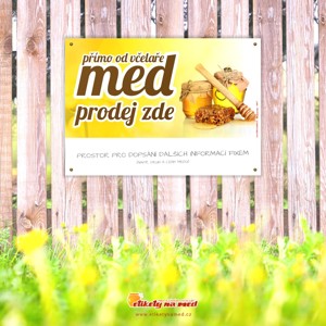 Cedule prodej medu - 300x210mm - CDM 7