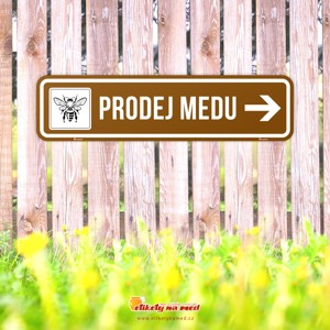 Cedule prodej medu - 420x130mm - CDS2