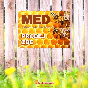 Cedule prodej medu - 420x300mm - CD1