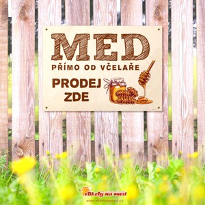 Cedule prodej medu - 420x300mm - CD13