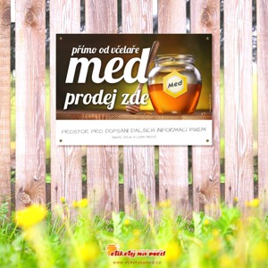 Cedule prodej medu - 420x300mm - CD15