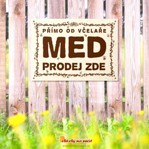 Cedule prodej medu - 420x300mm - CD25