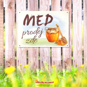 Cedule prodej medu - 420x300mm - CD27