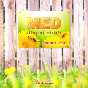 Cedule prodej medu - 420x300mm - CD3