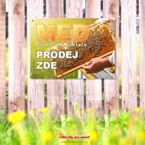 Cedule prodej medu - 420x300mm - CD36
