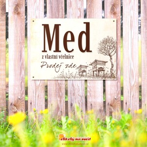 Cedule prodej medu - 420x300mm - CD47