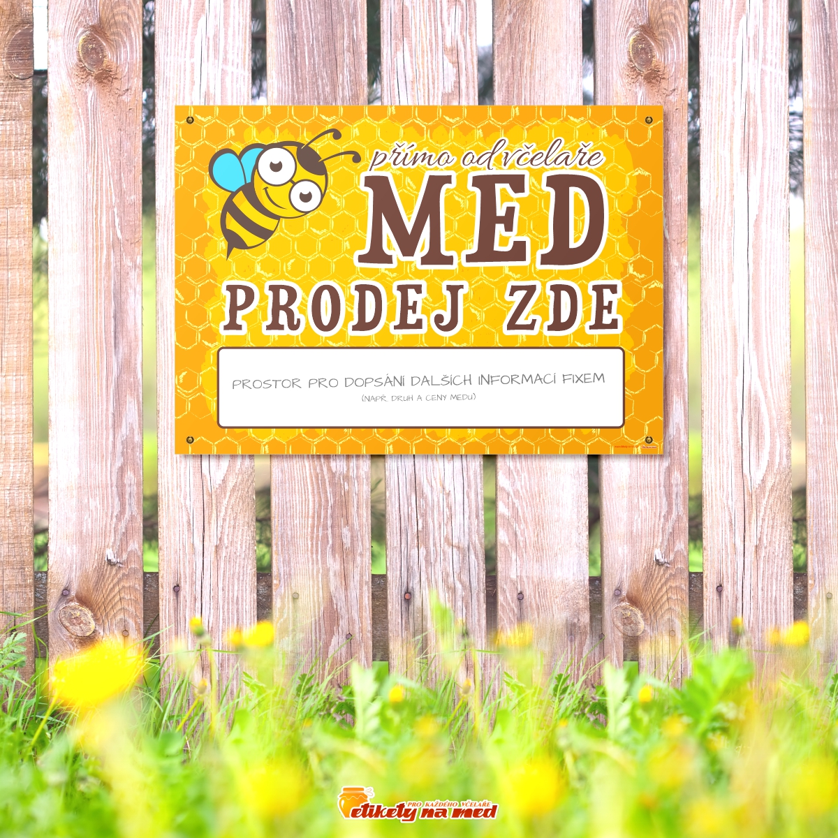 Cedule prodej medu - 420x300mm - CD5