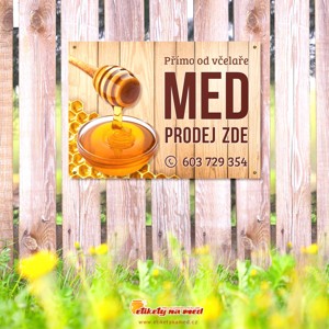 Cedule prodej medu - 420x300mm - CD54