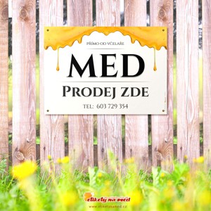 Cedule prodej medu - 420x300mm - CD56