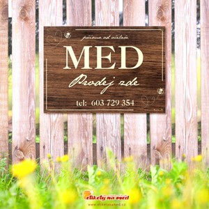 Cedule prodej medu - 420x300mm - CD57