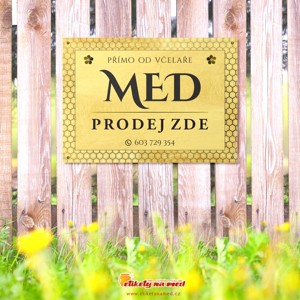 Cedule prodej medu - 420x300mm - CD58