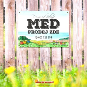 Cedule prodej medu - 420x300mm - CD59
