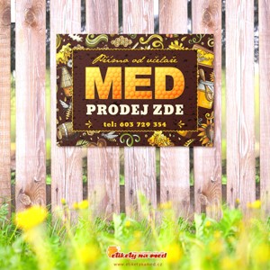 Cedule prodej medu - 420x300mm - CD61