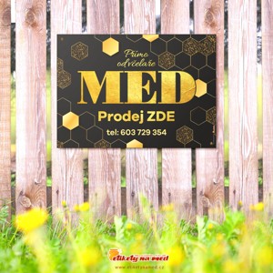 Cedule prodej medu - 420x300mm - CD64