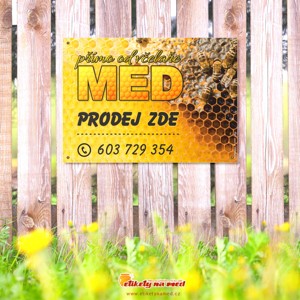 Cedule prodej medu - 420x300mm - CD65