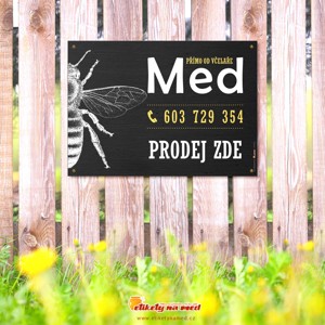 Cedule prodej medu - 420x300mm - CD67