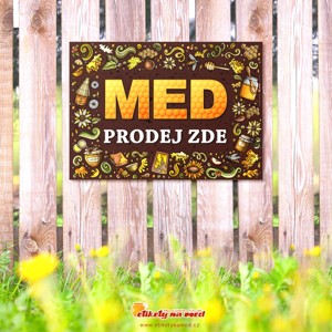 Cedule prodej medu - 420x300mm - CD70