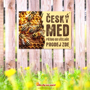 Cedule prodej medu - 420x300mm - CD74