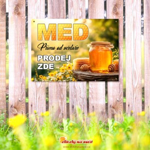 Cedule prodej medu - 420x300mm - CD77