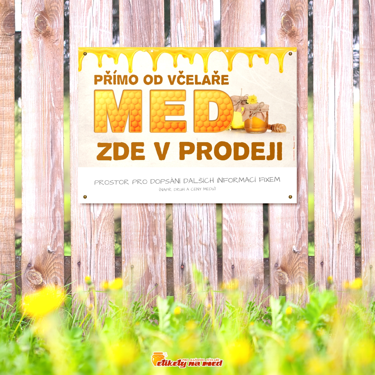 Cedule prodej medu - 420x300mm - CD8