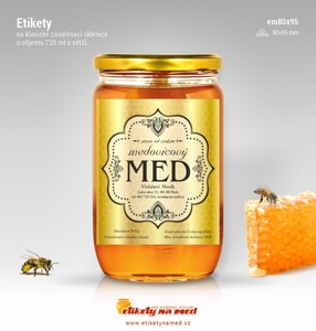 Etiketa na med - em80x95-29