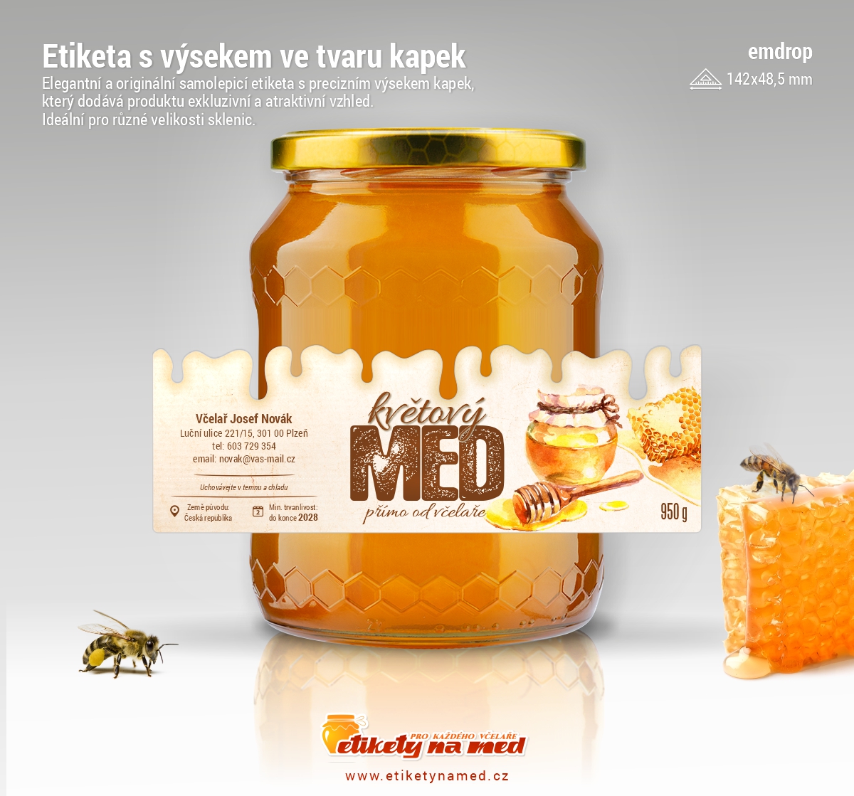 Etiketa na med - emdrop - 21