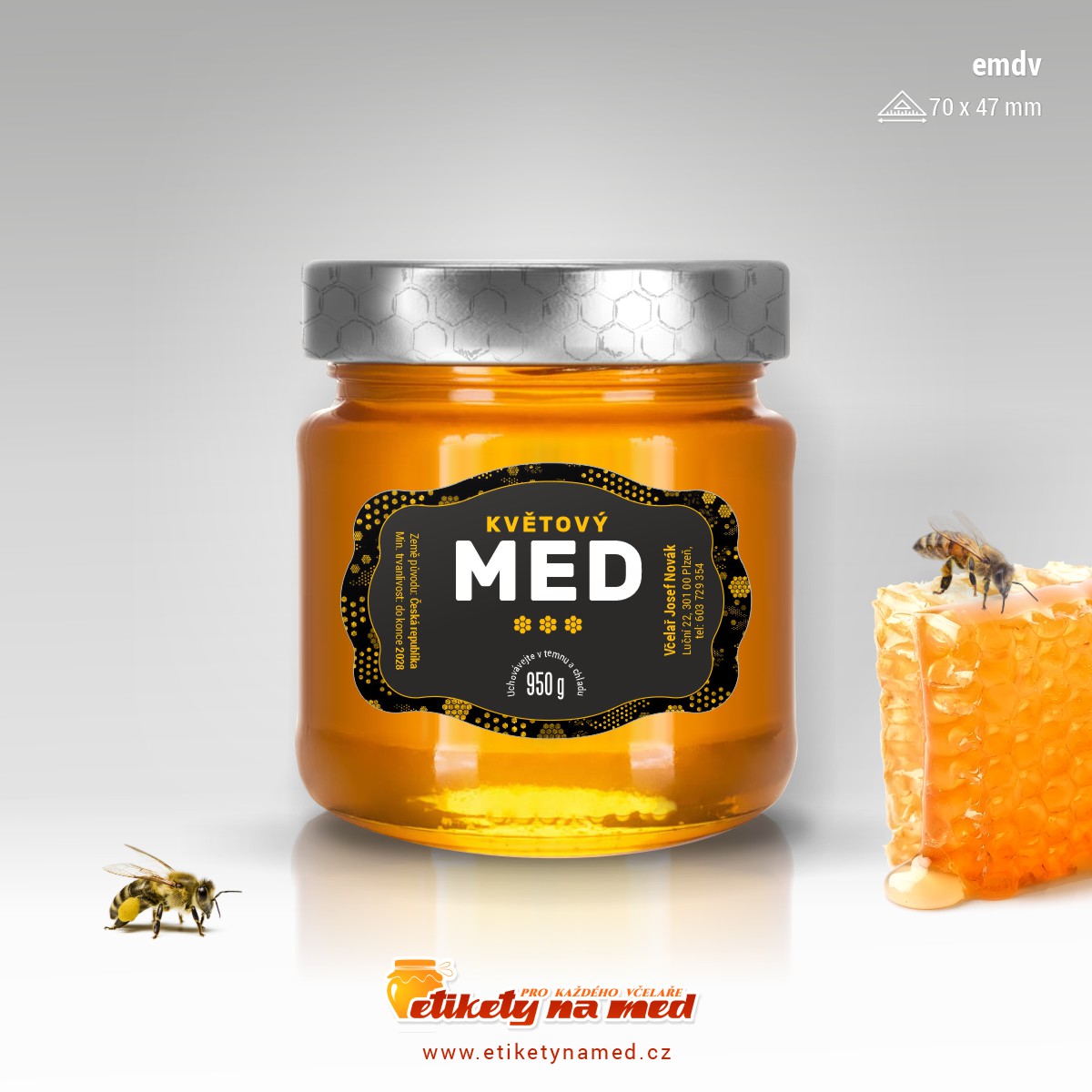 Etiketa na med - emdv-19