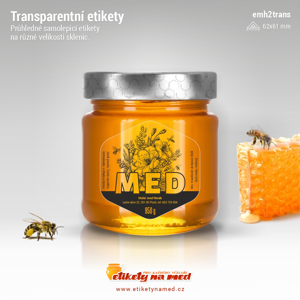 Transparentní etiketa - emh2trans-12