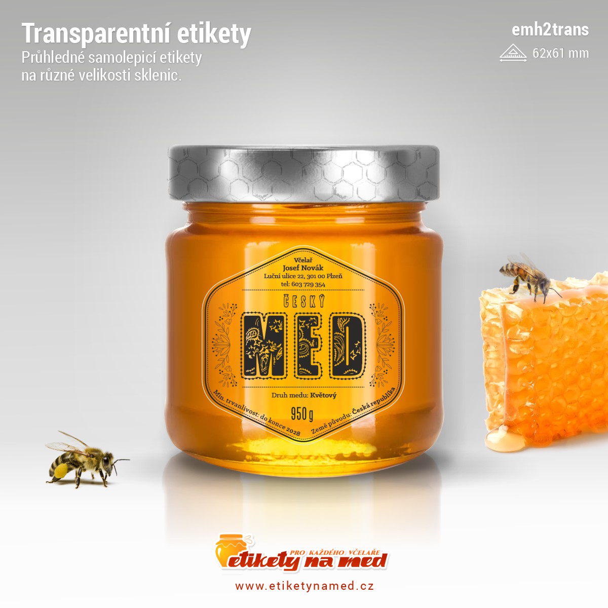 Transparentní etiketa - emh2trans-14