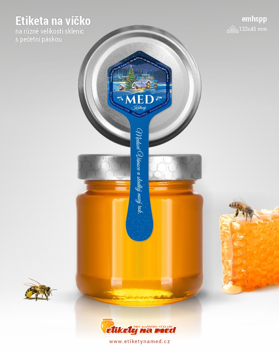 Vánoční etiketa na med - emhspp - 1110001