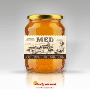 Etiketa na med - emmz-133