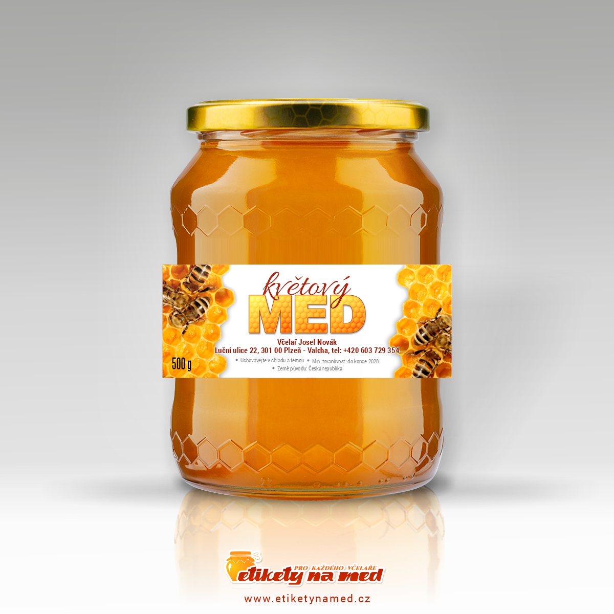 Etiketa na med - emn-70