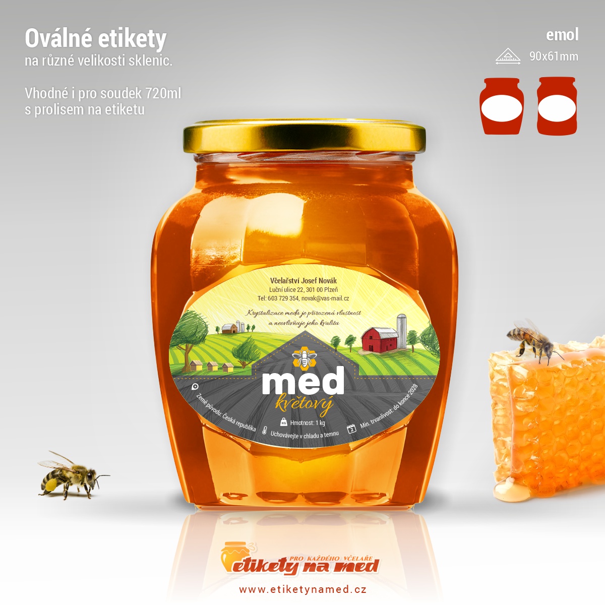Etiketa na med - emol-10