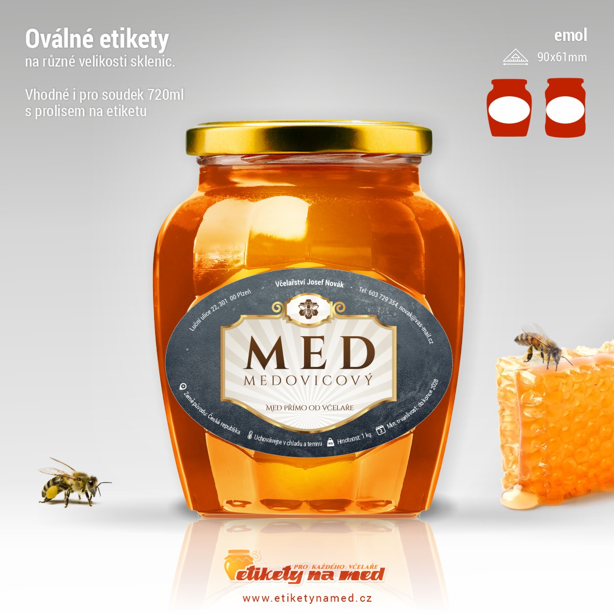 Etiketa na med - emol-12