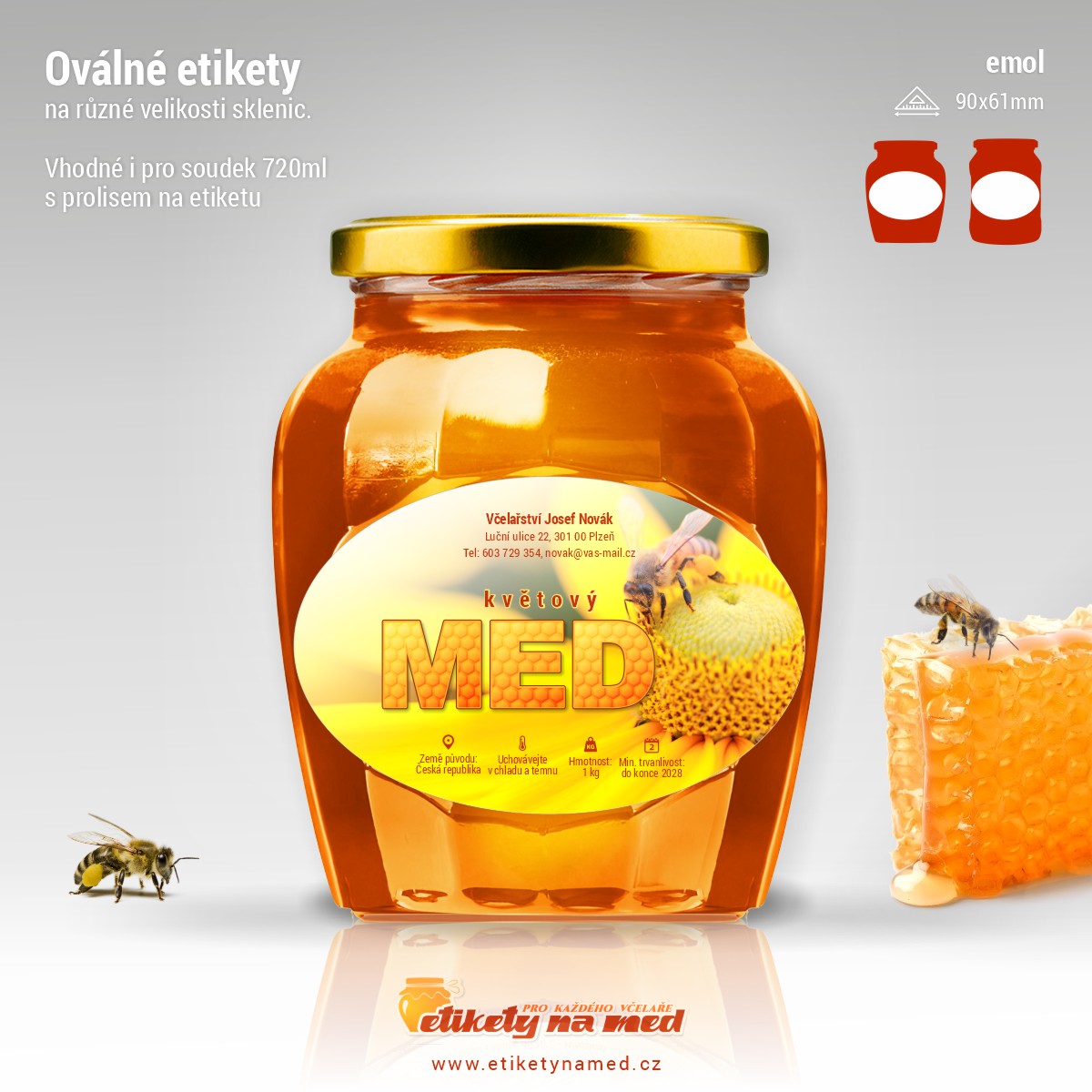 Etiketa na med - emol-37