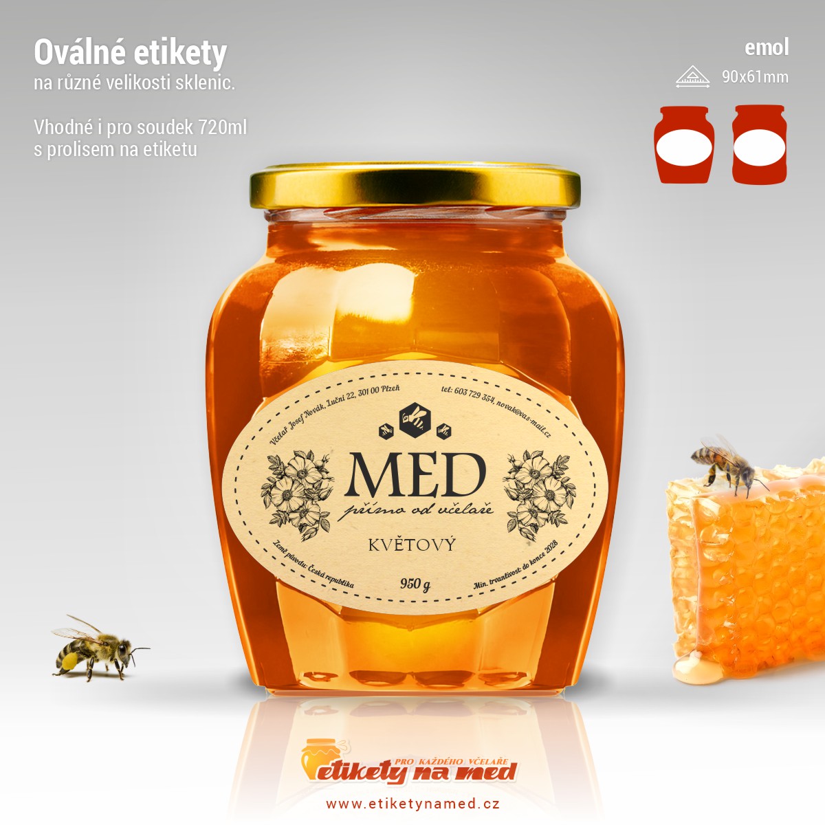 Etiketa na med - emol-42