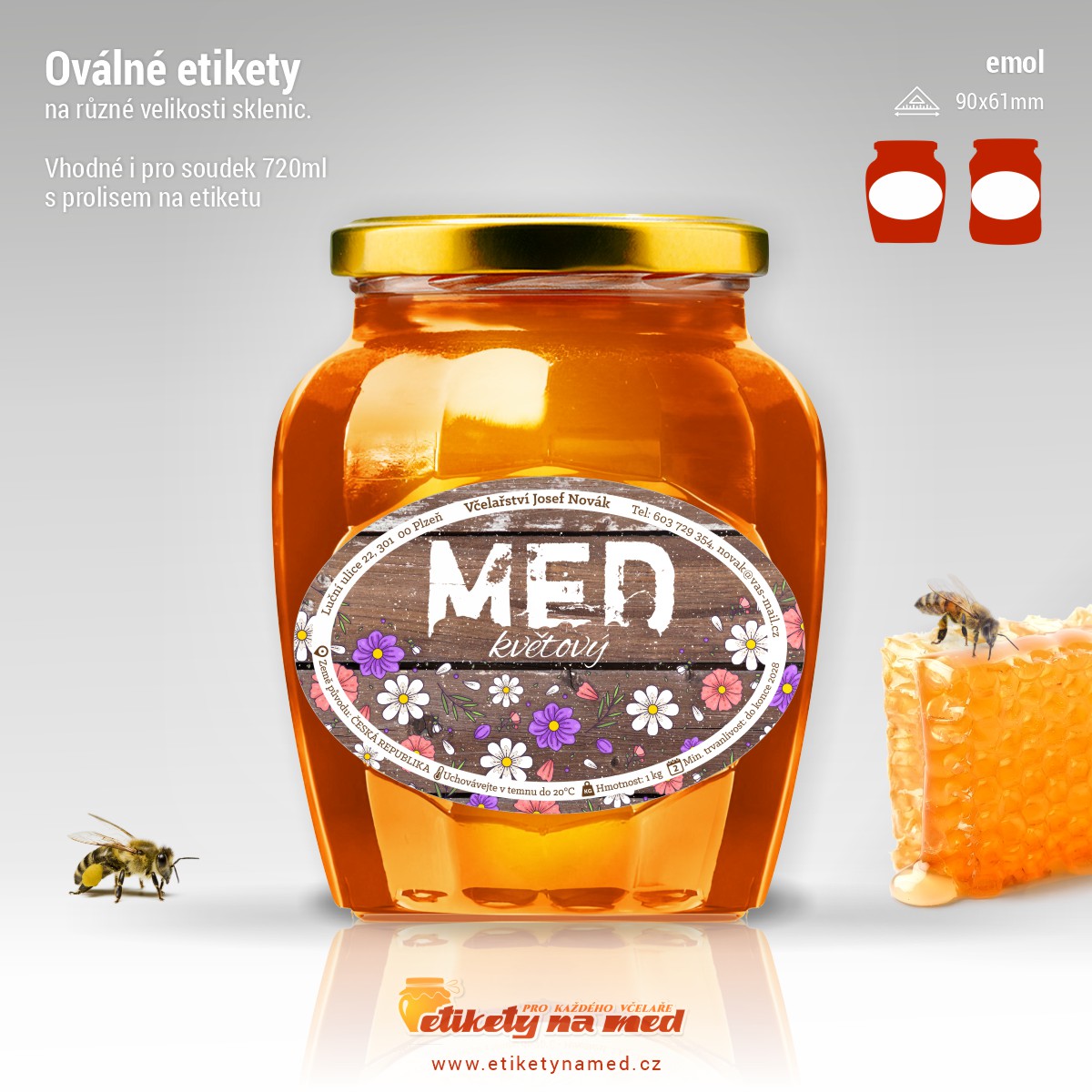 Etiketa na med - emol-45