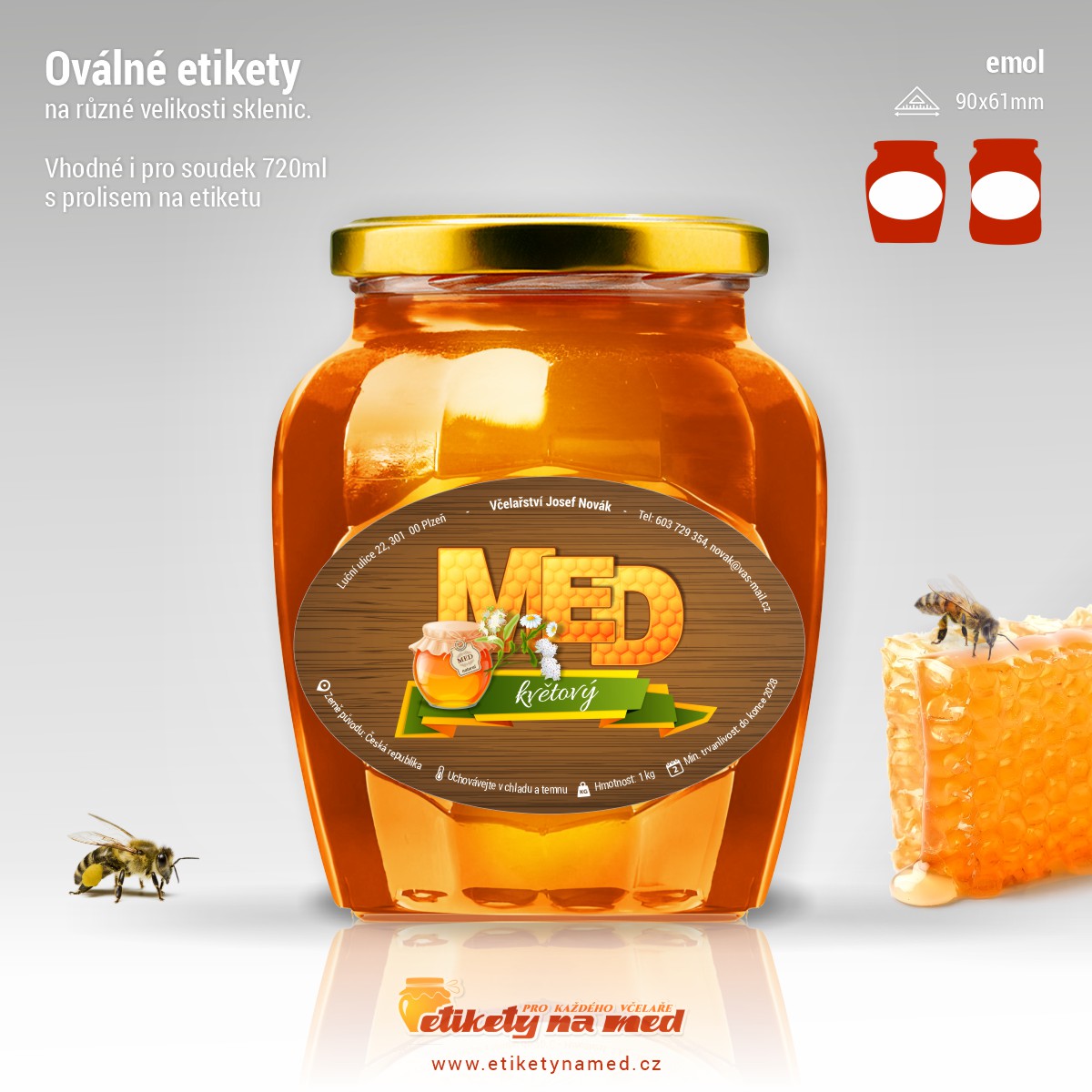 Etiketa na med - emol-5
