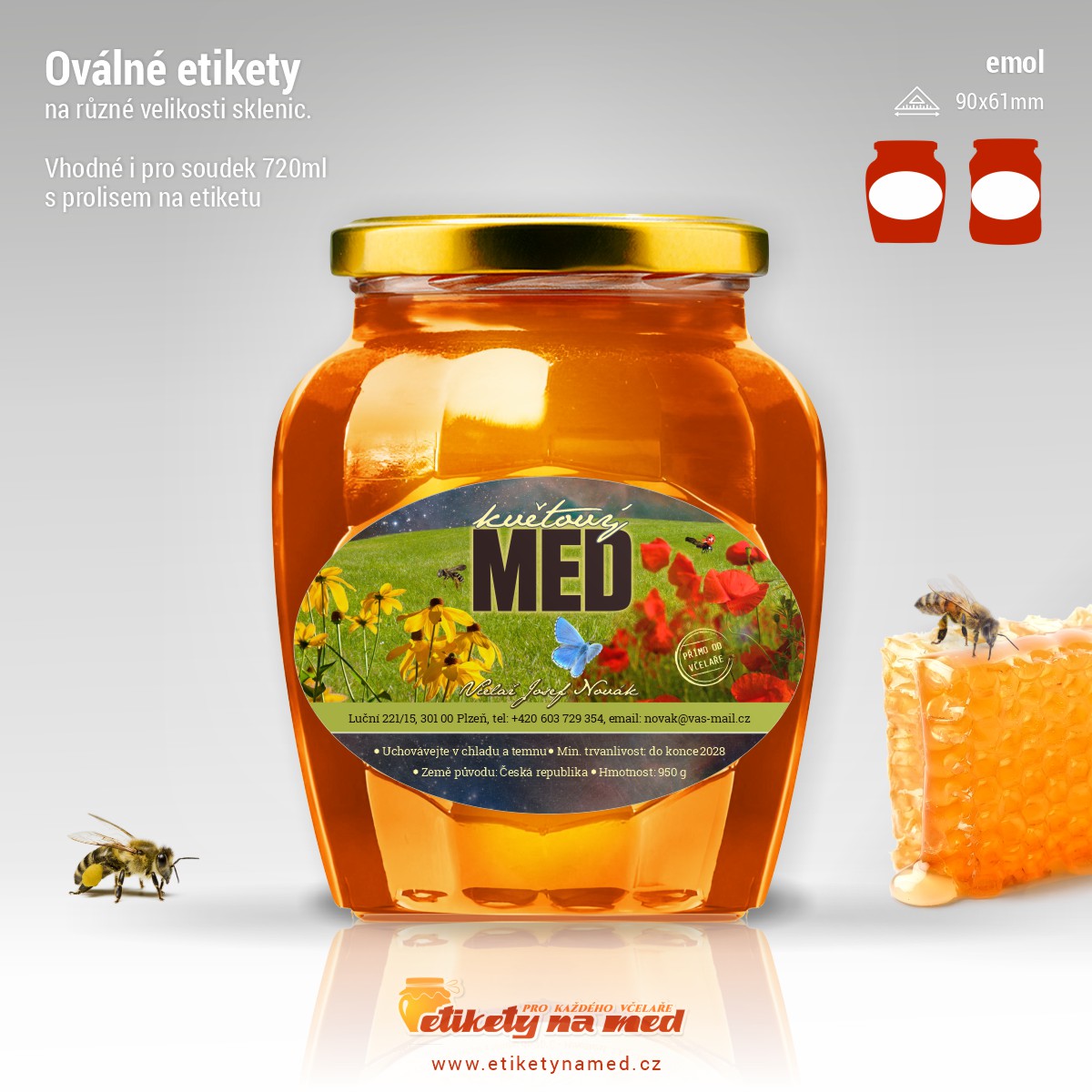 Etiketa na med - emol-58