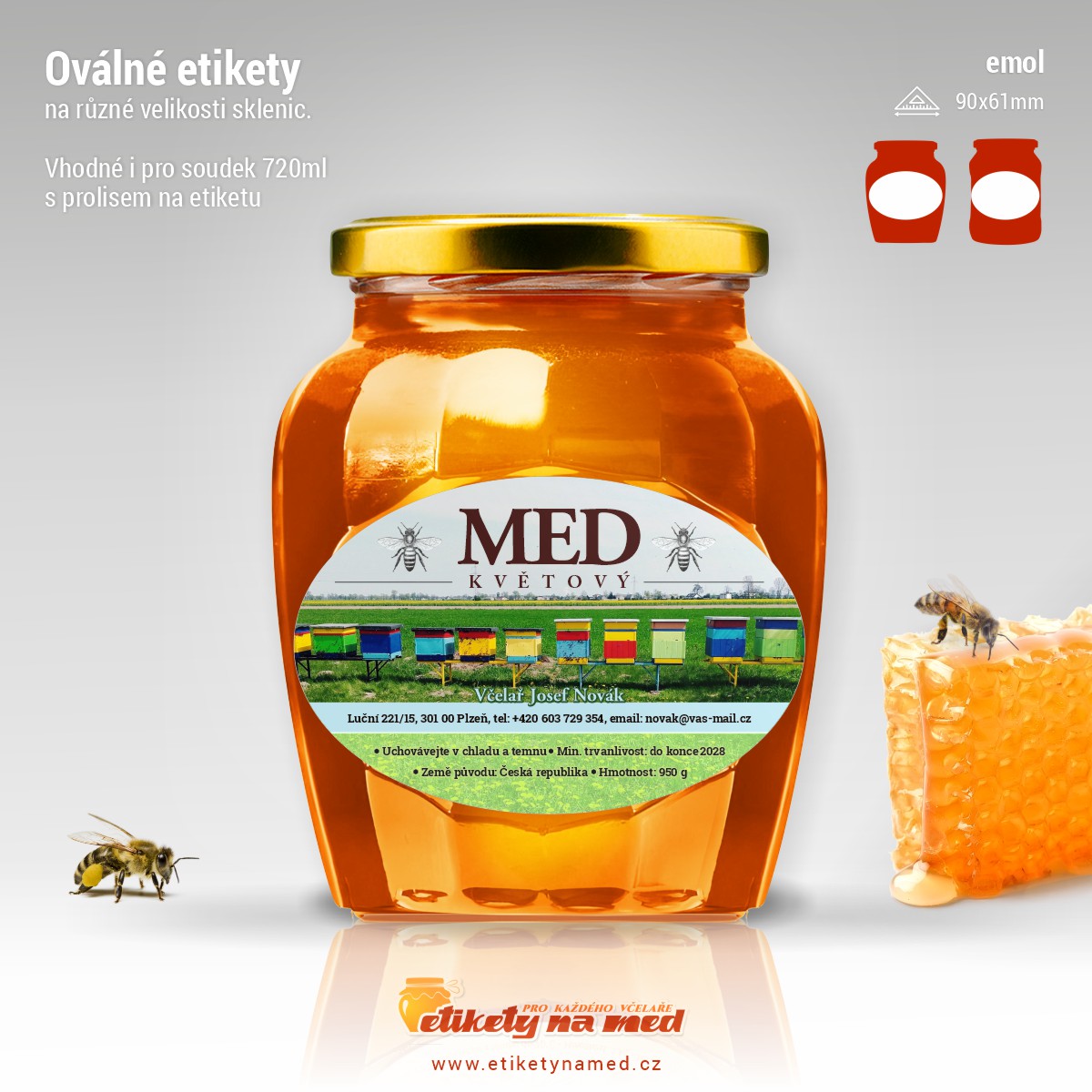 Etiketa na med - emol-59