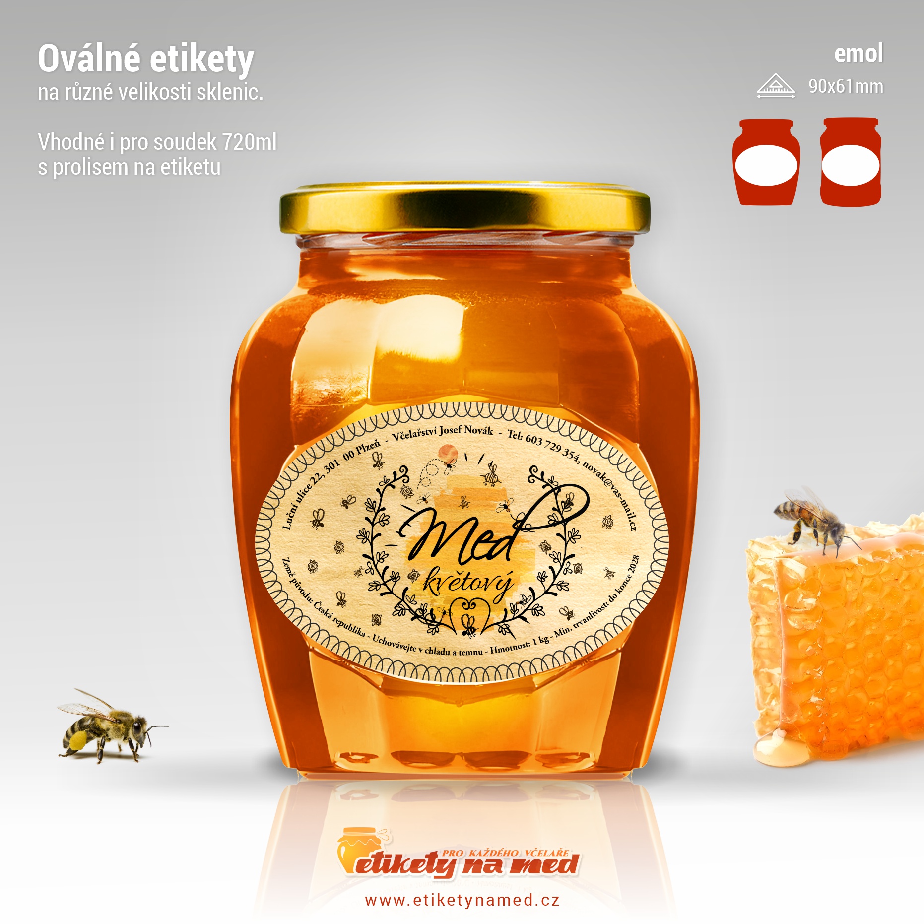 Etiketa na med - emol-63
