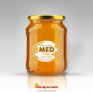 Etiketa na med oválná - emomz - 10