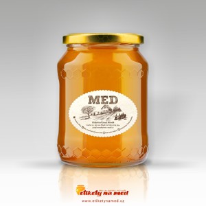 Etiketa na med oválná - emomz - 11