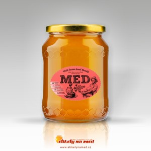 Etiketa na med oválná - emomz - 20